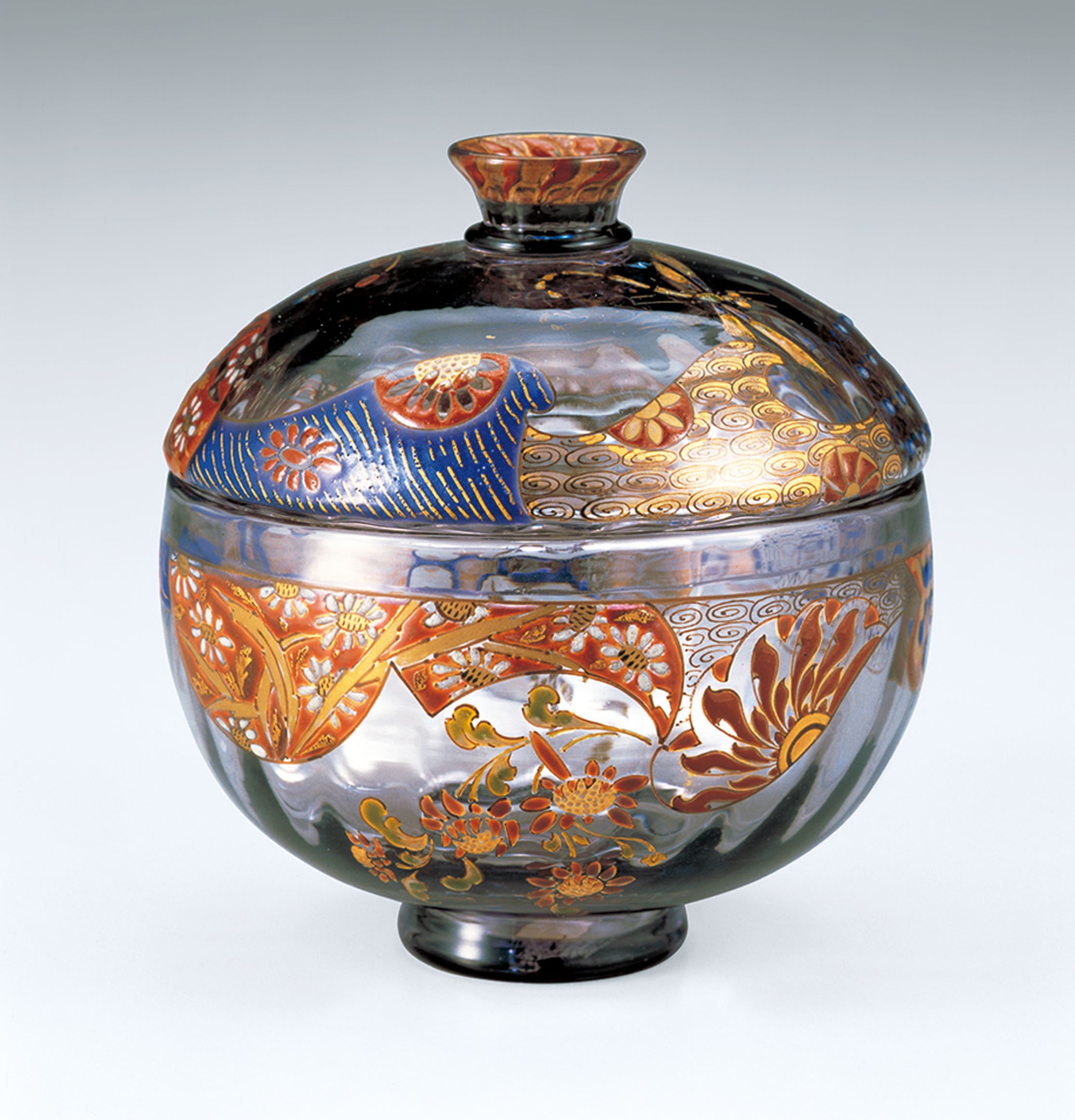 特価即納エミール・ガレ 1900年頃 希少作品 象嵌技法 美術館級 大型花瓶 花器 壺 ドーム 工芸ガラス