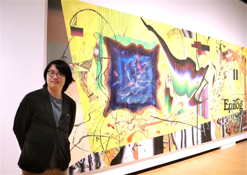 絵画 抽象画 原画　直筆　浦川大志 インテリア　真作　現代アート　美術品 コラム】九州派受け継ぐ 現代の「風景画」 個展「スプリット