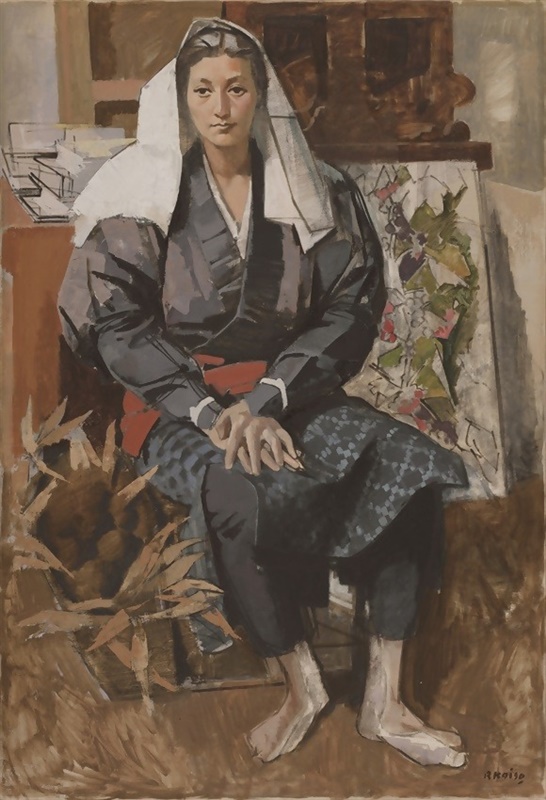 小磯良平 絵画 ① コラム】小磯良平の美《福岡市美術館特別展より》＜中＞「労働」に宿る