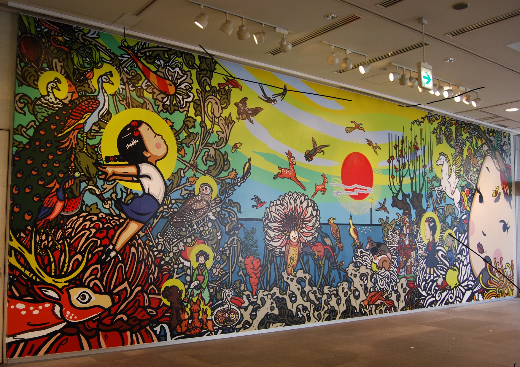 博多に新たなインスタ映えスポット 壁画 アートカフェ 福岡アジア美術館 レポート アルトネ